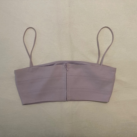 Zara lilac crop top - Picture 2 of 3